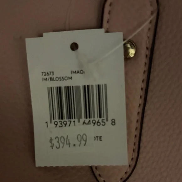 Coach Blush Pink Leather Tote - Picture 5 of 5